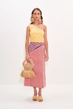 Belembelem poplin midi dress