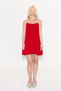 Cleocleo crepe mini dress