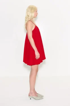 Cleocleo crepe mini dress