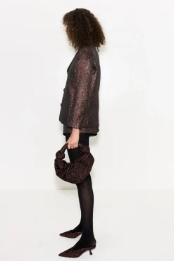 Fleurfleur metallic shorts