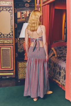 Florflor poplin skirt