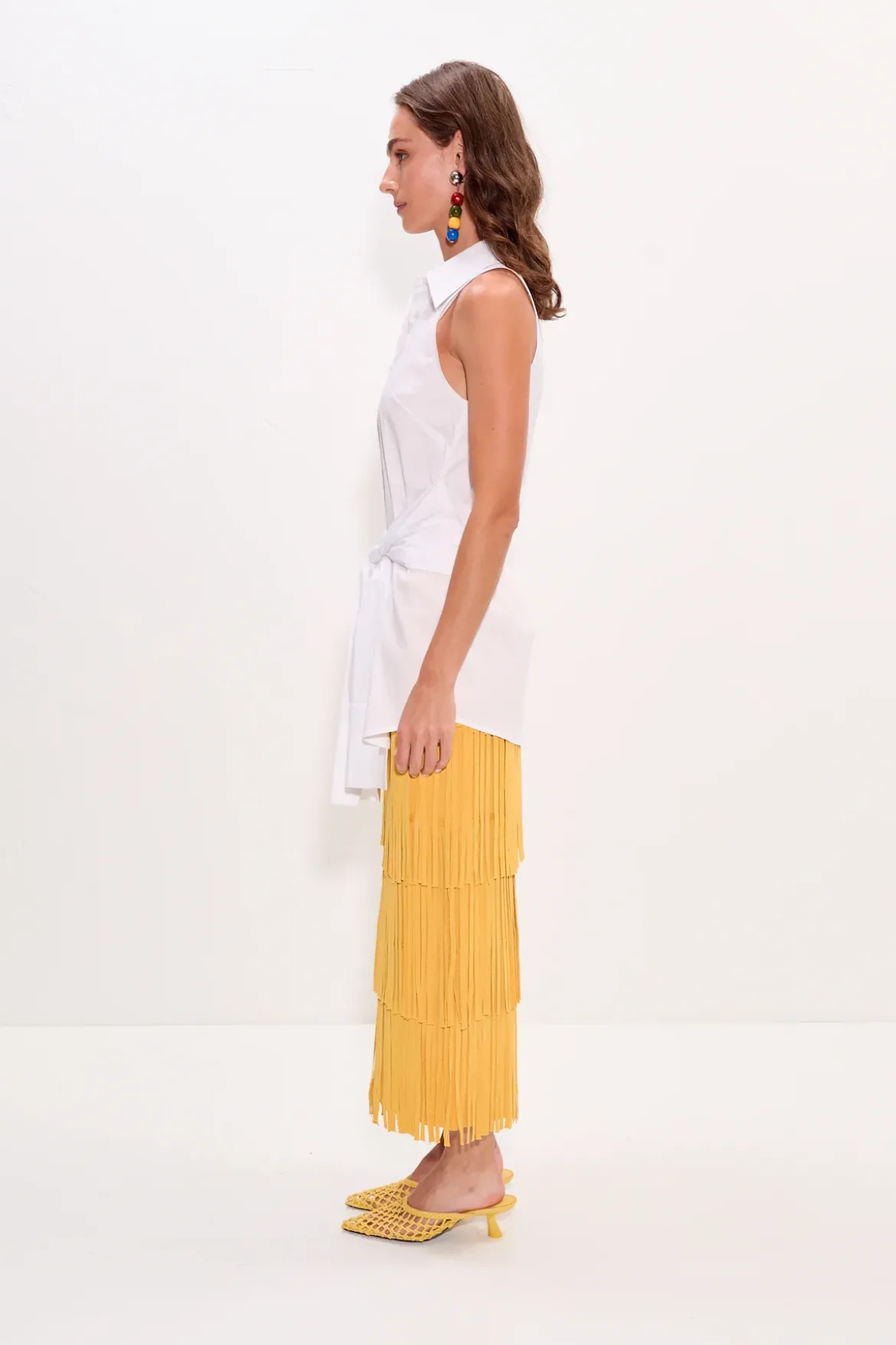 Innainna sleeveless poplin top