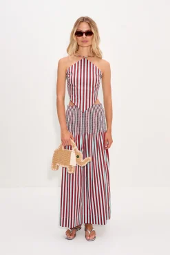 Kitkit poplin tie top