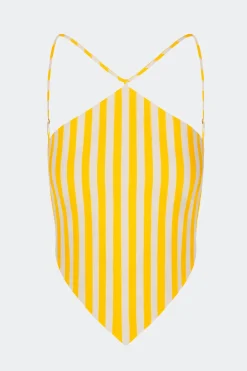Kitkit poplin tie top