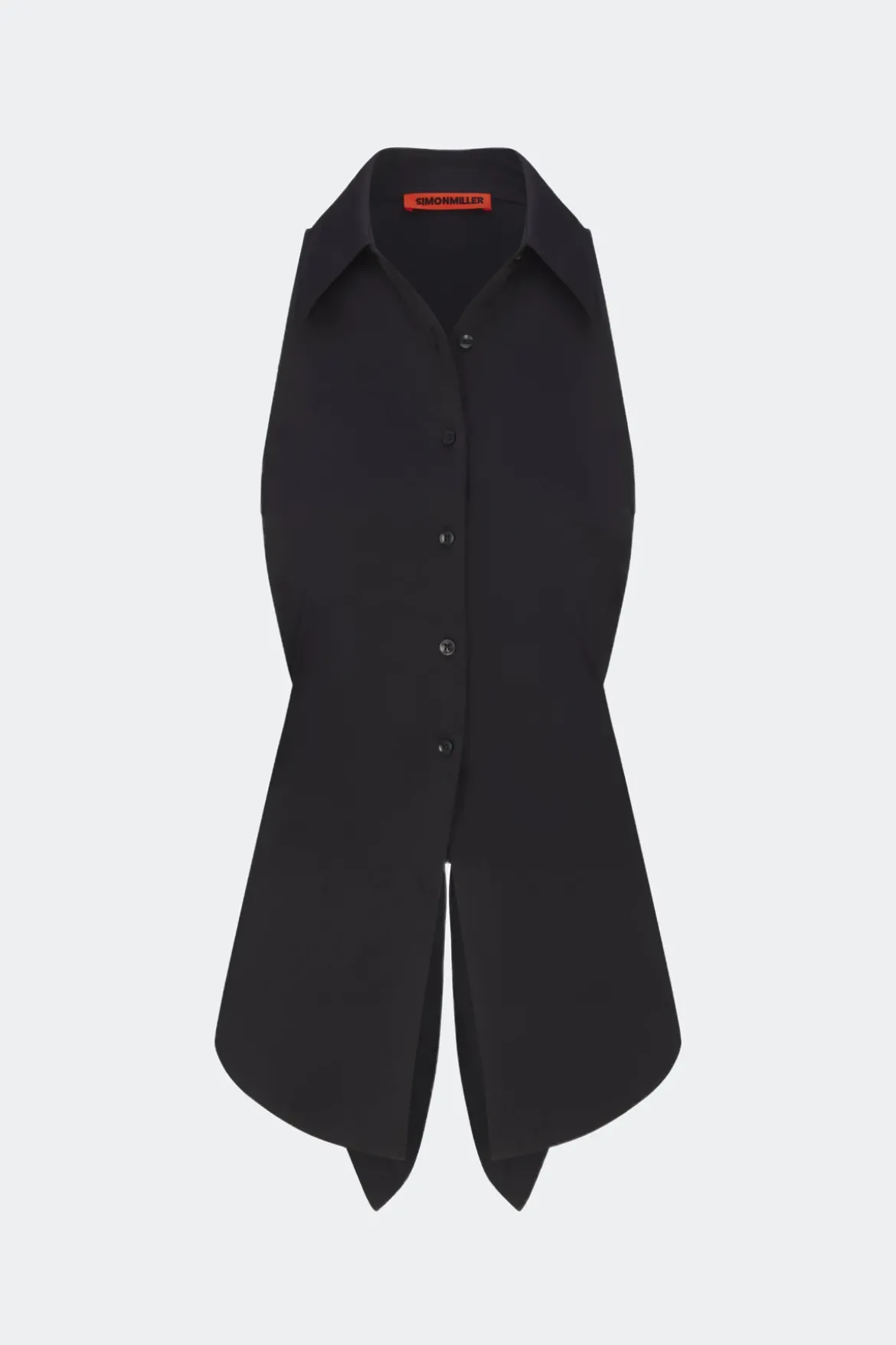 Lochloch sleeveless poplin button up