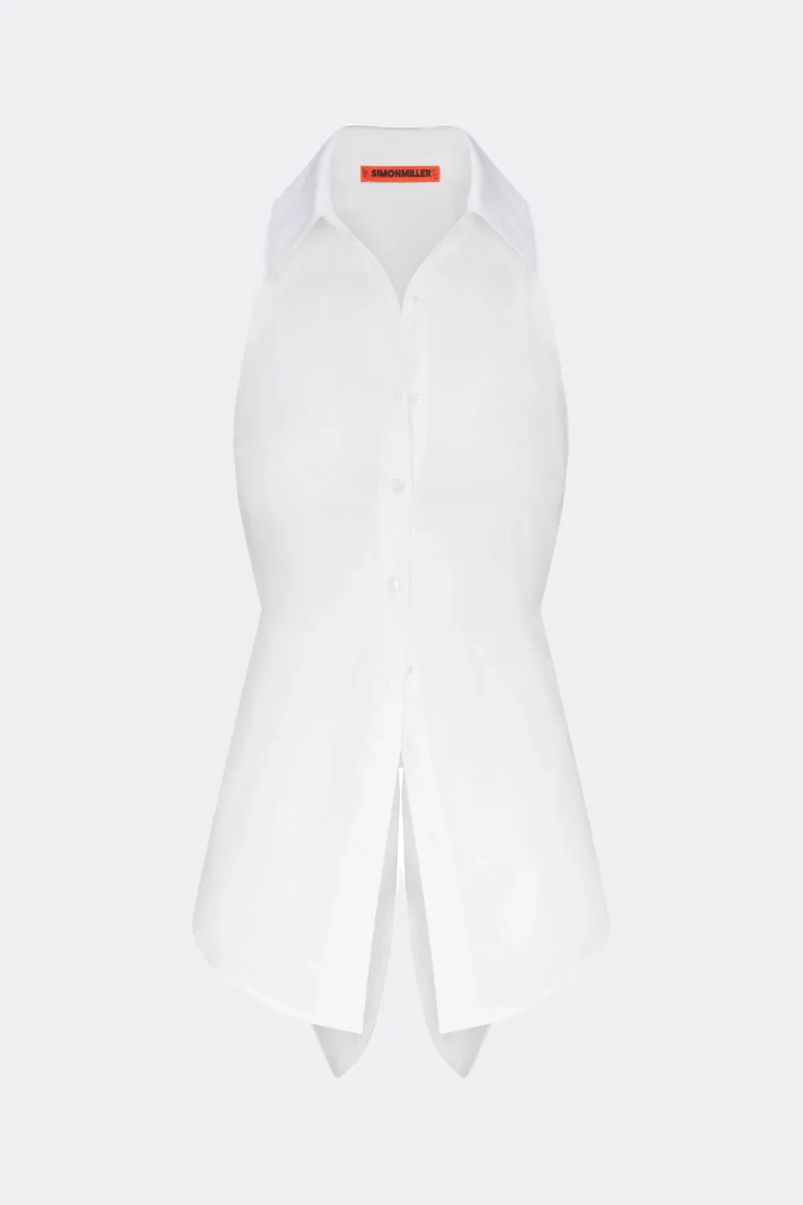 Lochloch sleeveless poplin button up