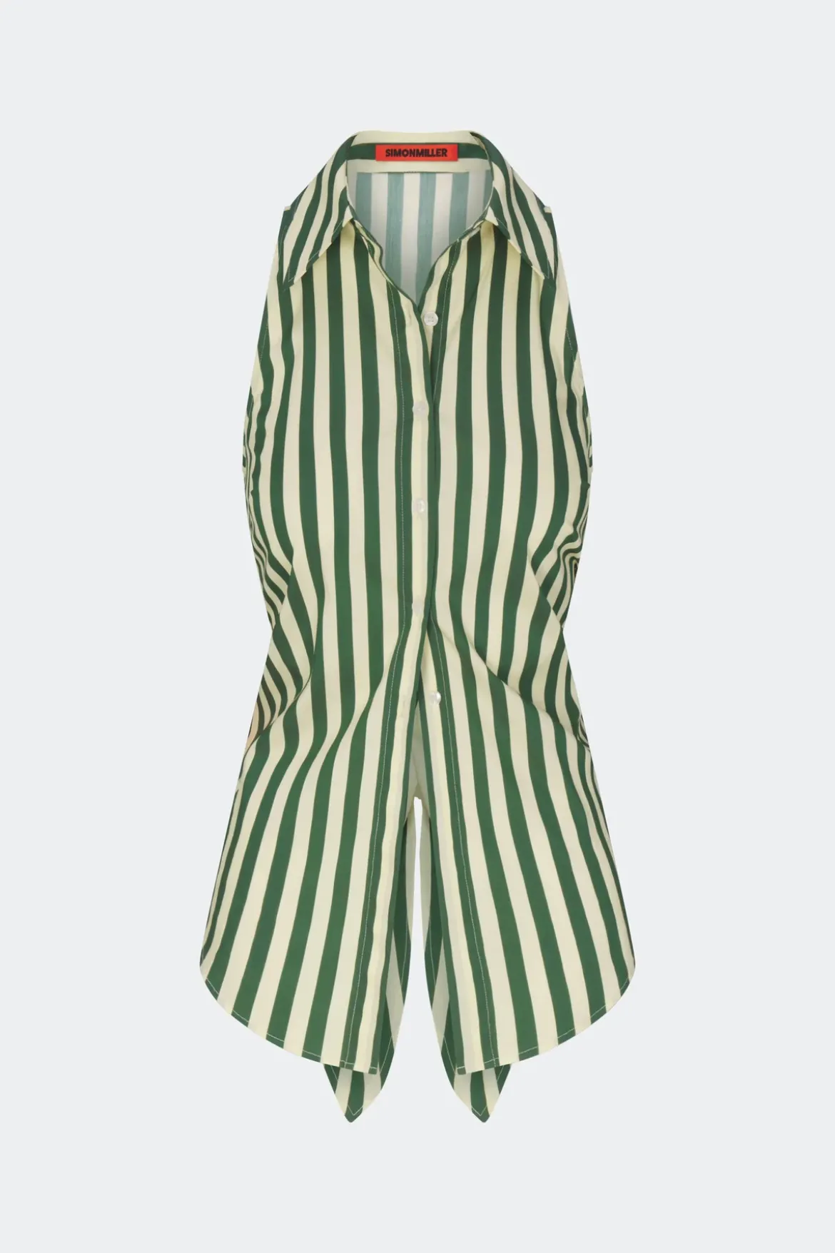 Lochloch sleeveless poplin button up