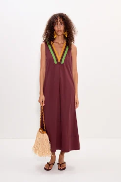 Marmar crochet poplin dress