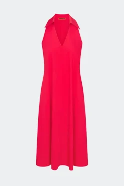 Navanava poplin midi dress