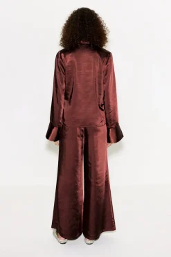 Nellanella satin wide leg pant