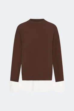 Pippip poplin combo sweater