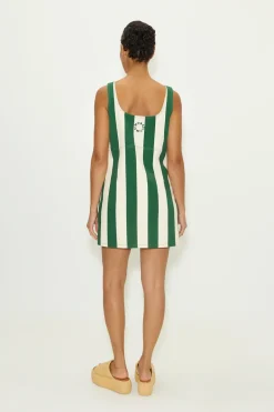 Saharasahara striped denim dress
