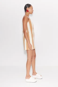 Saharasahara striped denim dress