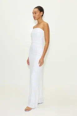 Sculptysculpty strapless piano sequin dress