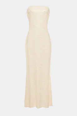 Sculptysculpty strapless sequin dress