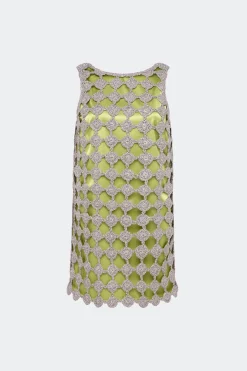 Sinasina crochet mini dress