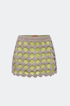 Zerazera crochet mini skirt